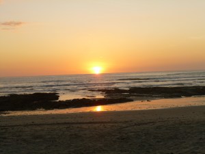 The perfect running tide...the sunset isn't so bad either ;)