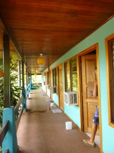 The upstairs, our room is the first room with Shaun's leg making a guest appearance.