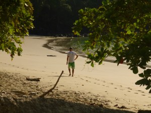 Shaun going in for a closer look. Makes me nervous just looking at this photo!