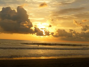 Lots of people out for a sunset session on our first night.