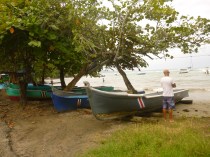Shaun checking out the waves (as usual!)