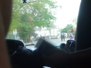 Driving through no mans land