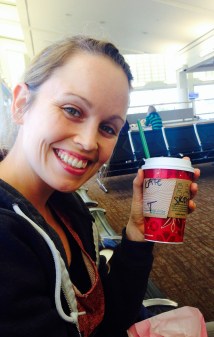 This one is a bit of a cheat, but here I am having my last peppermint mocha in Miami. Not sure if I'll ever want to go back to Starbucks again!